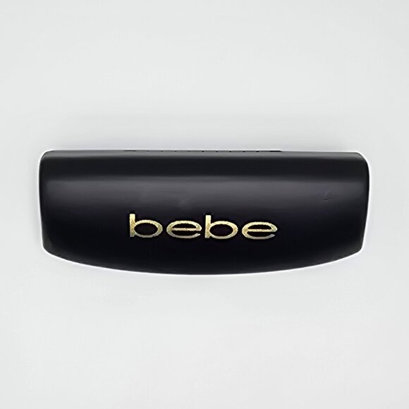 Bebe BB7216 001 Jet Black Rhinestone Cat Eye Eyeglasses Frame w/ Case 52-16-135 - Picture 14 of 15